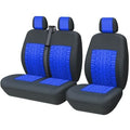 Premium : Housse de Voiture 5 Places Universelle - Protection Intérieure Complète en Tissu Respirant (Bleu)