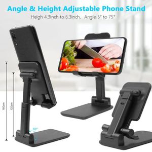 Support Téléphone et Tablette F1 Bensoo – Support Pliable et Ajustable pour Voiture et Bureau