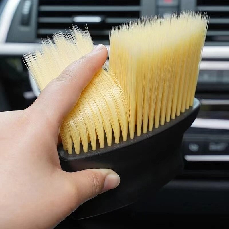 Complet & Accrocheur : Brosse de Dépoussiérage Auto - Poils Ultra-Doux pour Tableau de Bord & Grilles d'Aération
